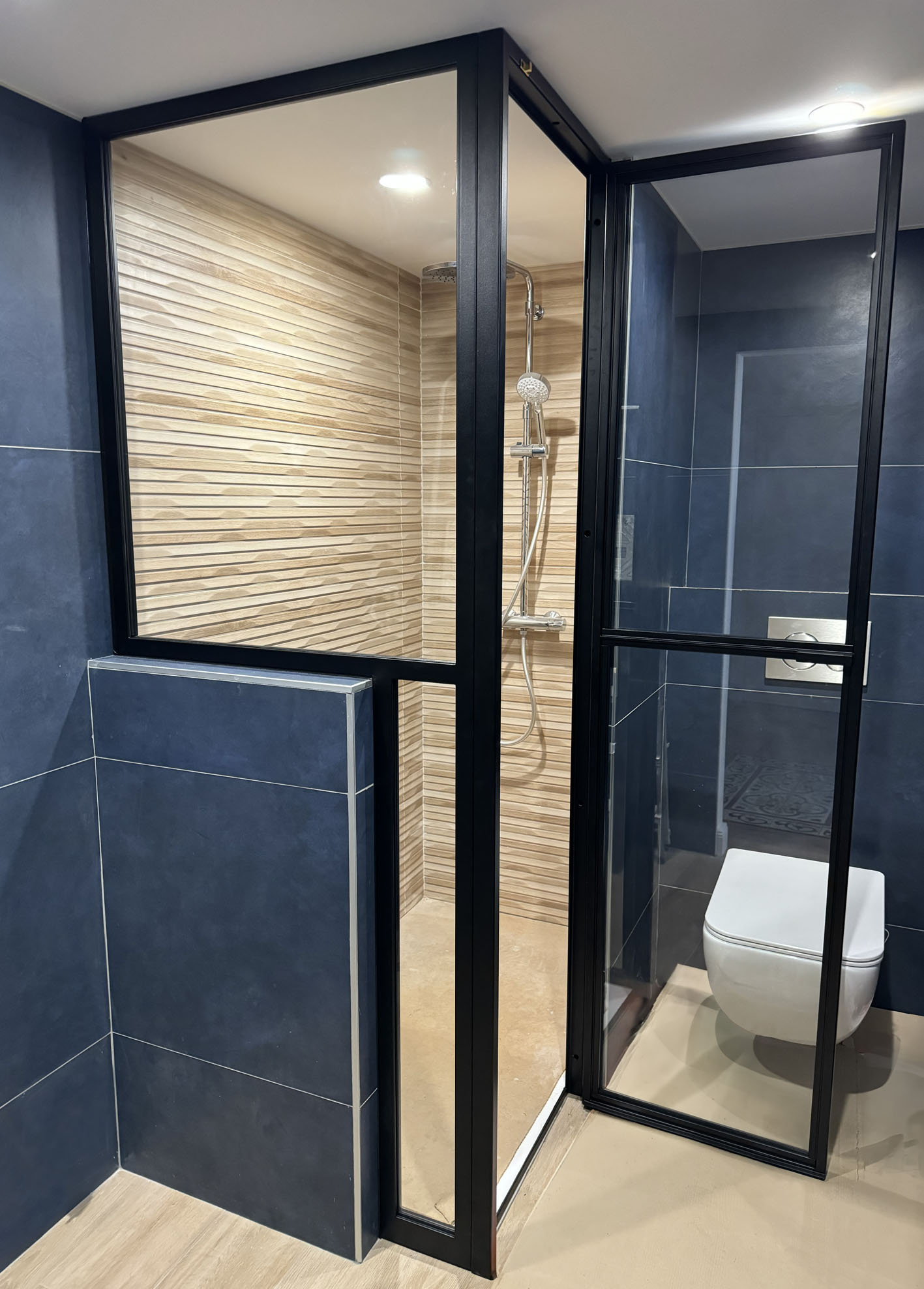 Paroi et porte de douche sur mesure